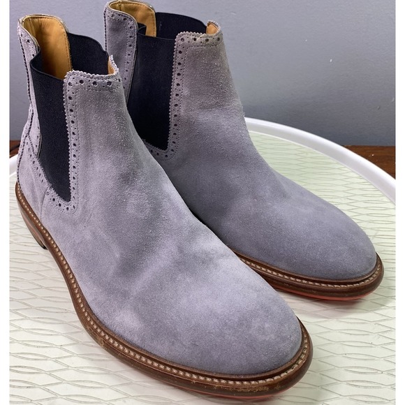 Barneys New York Other - Barneys Of New York Men's Suede Leather Gray  Bootie‎ Ankle Boot Sz. 9 M Italy